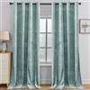 YSTELLAA Tende Velluto Oscuranti Per Interni 2 Pezzi, 140×225CM, Tende Camera Da Letto Moderna, Con Anelli, Termica Isolante Freddo E Caldo, Per Camera Da Letto, Grigio Verde