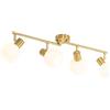 QAZQA anouk - Faretto Art déco - 4 luce - L 77 cm - Oro - Art déco - Soggiorno I Camera da letto I Sala da Pranzo I Cucina