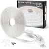 Q.Laomi Striscia LED con Interruttore, Striscia LED 220v senza Trasformatore, Impermeabile IP65 LED Striscia Adesiva Strip LED, 4M, Bianco