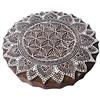 Royal Kraft 8 Pollici Bellissimo Blocco Timbri ampio Mandala Tondo Disegno Grande Legno Stampa