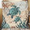FANSU Copriletto Trapuntato Matrimoniale Singolo Elegante Coperta Trapunta Primaverile Estivo Antipolveri Copri Letto per Camera da Letto per Bambini Adulti (Doppia Tartaruga,150x200cm)