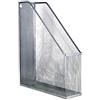 zlw-shop Portadocumenti da Scrivania Desktop File Holder Organizer Metal Metal Mesh Vertical Metal Mish Holder Metal Mesh Desktop Organizer Scompartimenti (Argento) Vaschetta Portacorrispondenza