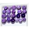 Gemscopious VVS 22.00 CT Naturale Ametista Viola Non Trattato Luster AAA+ Qualità 21 Pz Gems
