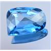 gemscopious 28.85 CT Naturale Grande Acquamarina 22 X 16MM Certificato Trasparente Loose