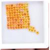 gemscopious 95 Pz Zaffiro Naturale Giallo-Arancio Taglio Quadrato 2,20x2,20 Mm Gemma Sciolta