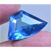 gemscopious 20.55 CT Naturale Blu Indicolite Tormalina Agrati Certificato Fantastico Gemma