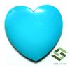 SBI Gems 15.54 Cts Naturale Sleeping Beauty Turchese Forma Cuore Cabochon 22x22 MM Gemme