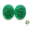SBI Gems Coppia Di Intaglio In Onice Verde Naturale 19X15 Mm 15,57 CTS Gemme Sfuse