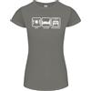Gildan Mangia Dormi 4X4 Auto Fuoristrada T-Shirt Taglio Petite Da Donna