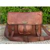 Fatto a mano Borsa A Tracolla Per Laptop In Vera Pelle Di Bull Da Uomo 18" (Borsa Da Ufficio)