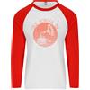 Fruit of the Loom Vecchia Scuola Dj Grammofono Djing Musica Uomo L/S Baseball T-Shirt