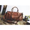 Fatto a mano Borsa Da Viaggio Duffle In Vera Pelle Marrone Vintage Da Uomo In Camel Da 25"