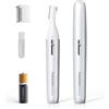 TOUCHBeauty Rasoio Elettrico per Sopracciglia, Rimozione Dei Capelli Del Sopracciglio, Trimmer Indolore Per Capelli Del Viso Da Donna, Rasoio Portatile Per Signore AG-1658 (Argento)