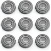 ZATEIRL 9 Testine di Ricambio SH30 Aftermarket per Rasoio Elettrico, Compatibili con Norelco Serie 1000, 2000 e 3000, Lame Doppie Resistenti