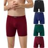 wirarpa Confezione da 4 Boxer da Uomo in Micromodal Lunghi Elasticizzato Mutande Uomo Intimo Maschile con Mosca Aperta Bianco Taglia S