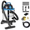 Vacmaster VQ1220SC Aspiratori Solidi e Liquidi, Inossidabile, Secco e bagnato, Bidone Aspira Solidi E Liquidi Aspirapolvere Aspiratori industriali 1250W 20L