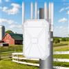 CINAMON AX3000 Ripetitore WiFi 6 da Esterno, Dual Band fino a 3000Mbps, Access Point Outdoor IP67 Waterproof con PoE, 6 Antenne ad Alto Guadagno, Copertura WiFi Lunga Distanza per Giardino Camper Garage