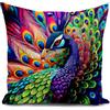 HUASHUZI la pavoni federe cuscini divano 40 x 40 cm pavone regalo copricuscini fodera cuscino decorativi soggiorno camera da letto accessori