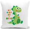HUASHUZI dinosauro federe cuscini divano 40 x 40 cm regalo papa compleanno copricuscini fodera cuscino decorativi soggiorno camera da letto accessori