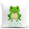 HUASHUZI Rana federe cuscini divano 40 x 40 cm copricuscini fodera cuscino decorativi soggiorno camera da letto accessori