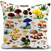 HUASHUZI funghi federe cuscini divano 40 x 40 cm decorazioni da giardino copricuscini fodera cuscino decorativi soggiorno camera da letto accessori