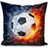 HUASHUZI pallone da calcio federe cuscini divano 40 x 40 cm palla da calcio gadget accessori regalo copricuscini fodera cuscino decorativi soggiorno camera da letto accessori