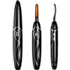 EYECURL Heated Eyelash Curler, S600 Heated Lash Curler, Accurate Temperature Control Electric Eyelash Curler Heated - Intelligent Power Off, Fast Heating (Onyx Black/Silver, S600-148MM)