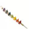 Jet International A ++ Piramide di Chakra Bacchetta curativa Stick Libretto 0 Crystal Therapy Bilanciamento dell'energia Reiki Potente Aura Meditazione Massaggio Pagan Wicca Tantra spirituale