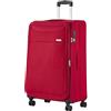 CarryOn Air - Valigia morbida grande 77 cm 120 litri con expander e serratura TSA (Rosso, L)