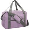 lifwimner Borsa da Viaggio Pieghevole Borsa per Aereo, 40L Borsone da Viaggio di Grande Capacità, Borse Sportiva da Palestra Unisex(40L,Viola)