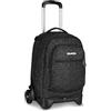 Invicta Trolley Scuola Plug Shine, Nero, 34 L, Effetto brillantini, Doppio Scomparto, Cross-over System, Tasca attrezzata, Scomparto porta pc, Tasca portaborraccia, Scuola media e superiore, Ragazza
