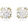 Swarovski Orecchini a lobo Constella, Taglio Round, Bianchi, Placcato color oro
