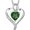 LAVUMO Collana Donna Cuore Argento Sterling 925 Originale Gioielli Regalo per Lei Amiche Moglie Mamma Compleanno San Valentino Natale Festa Della Mamma Donna Regalo Idea