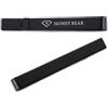 HONEY BEAR Fermacravatta per Uomo - dimensione normale acciaio regalo di nozze di business,5.4cm (Nero)