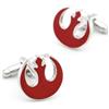 SUMA SHOP Gemelli Super Eroi Stormtrooper Gemelli Per il vostro fidanzato, padre o parenti, con confezione regalo Colore Argento e Rosso Collegamenti Di Polsino (Rosso)
