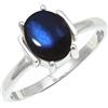 SILVERTROVE Labradorite pietra preziosa per Anello placcato argento Uomo e donna in gioiello fatto a mano CRG1255BN_48 (15.3)