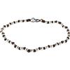 Spadarella Gioielli VLNET® | Spadarella Bracciale Spadino con Sfere da 3 mm in Argento 925 | Cotone Marino Tortora | Lunghezza 19 cm | SPBR01