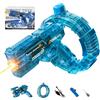 FlyQintess Pistola Elettrica ad Acqua per Adulti Bambini, Pistola ad Acqua Con Effetti Lampeggianti a Led, Fucile ad Acqua Automatico A Lunga Gittata per Feste, Piscina, Spiaggia (blu)