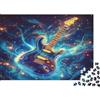 4A5W8E3N Puzzle 1000 pezzi Chitarra stellata per adulti Carta Allenamento mentale Puzzle tema musicale Decorazione da parete 38x26cm/1000pcs