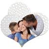 CUSTOM PRINT SHOPPING Puzzle a forma di cuore puzzle Personalizzato con Foto, Puzzle Personalizzati per Immagini Dimensione Puzzle 20X29 cm.(104 Tasselli)