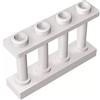 XYEIUGO GDS-789 Recinzione a Balaustri 1x4x2 (4 Bottoncini Superiori) 10 Pezzi compatibile con Lego Parti DIY e Componenti MOC di Mattoncini Colore:Blanc 1