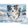 MNBVCXZLKJH Paesaggio Nevoso Pastore Puzzle 1000 Pezzi Carta Adulti Scena Invernale Gioco di Puzzle 1000 Pezzi Relax Casa 38x26cm/1000pcs
