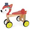 Janod - Baby Forest Cavalcabile Volpe (Legno), Giocattolo per L'Apprendimento Precoce dei Bambini, per Sviluppare L'Equilibrio e la Motricità Fine - da 12 Mesi in su, J08010