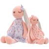 Coregiftr Bambola coniglietto di peluche personalizzata - morbido coniglio pasquale con orecchie lunghe, regalo di compleanno e cestino di Pasqua per bambine, bambini e neonati