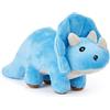 Zappi Co Giocattolo di peluche morbido e coccoloso per bambini - Compagno perfetto per bambini e neonati (12-15 cm) (Triceratopo)