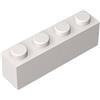 XYEIUGO 3010 Mattoni Base Mattoni 1x4 50 Pezzi GDS-534 compatibile con Lego Mattoncini da Costruzione Colore:Blanc 1