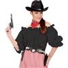W WIDMANN MILANO Party Fashion - Camicetta per Costumi da Pirata, Cowgirl, Spalle Scoperte, Maniche a Sbuffo, Camicia da Donna per Carnevale e Halloween