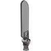 XYEIUGO 99012 Trasporti, Paletta del Rotore Technic Piccola con Estremità Connettore per Asse e Perno, 50 Pezzi GDS-1026-compatibile con Lego Mattoncini da Costruzione, Colore:Noir transparent 111