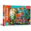 Trefl - Abitudini della Tigre - Puzzle 200 Pezzi - Puzzle Colorato con Animali, per Bambini dai 7 anni