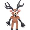 Generico Questo set di 3 peluche di 99 Nights in the Forest raffigura il cervo malvagio del videogioco Natale e Halloween per i bambini appassionati di videogiochi.